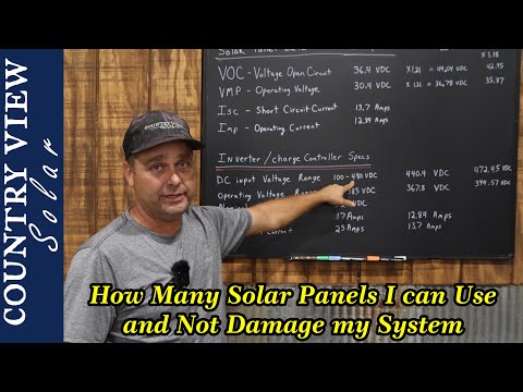 How To Calculate the Maximum Number of Solar Panels - Including Cold Weather Calculation