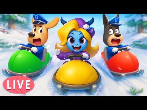 π΄LIVE | A Snowy Day | Useful Story | Police Cartoon | Safety Rules | Sheriff Labrador