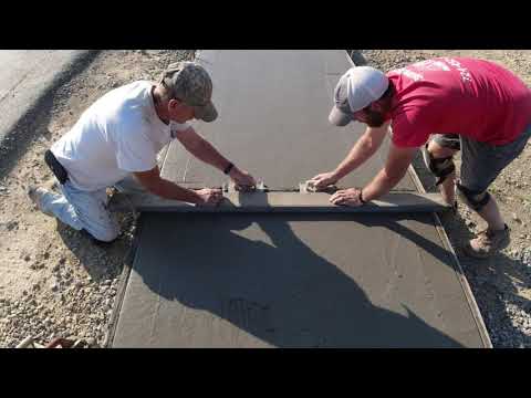 Easy DIY Concrete Sidewalk How To