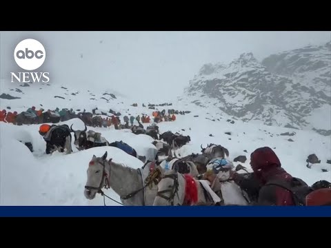 Mount Everest snowstorm leaves hundreds of hikers trapped