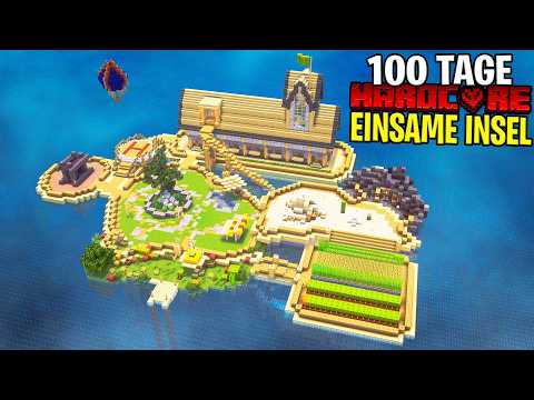 Ich überlebe 100 Tage in Minecraft HARDCORE auf einer EINSAMEN Insel