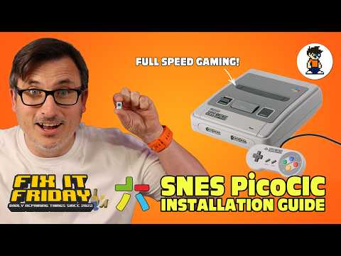 Modding my SNES with  RetroSix PicoCIC - Unlocking FULL SPEED Gaming for £12