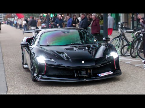 €35 MILLION Ferrari Convoy In Knokke!