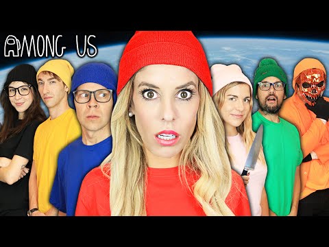 Giant AMONG US but In REAL LIFE Game! Imposter IQ 900+ Challenge | Rebecca Zamolo