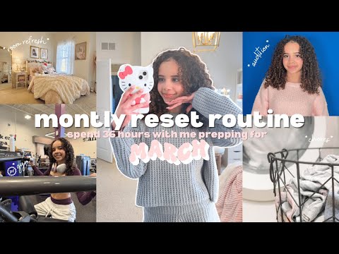 ✨monthly reset routine | refresh, reset & recharge for a productive month! 🌿🏋🏽♂️