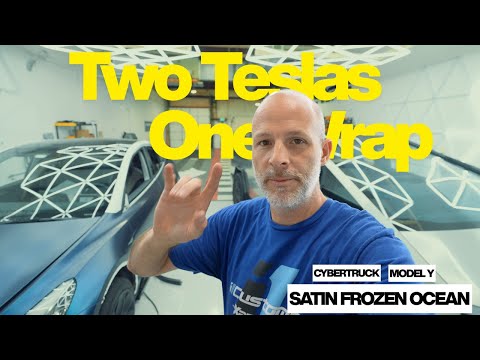 2 Teslas, 1 Wrap - Custom CYBERTRUCK and MODEL Y