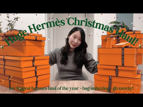 unboxing a huge hermes haul! (there's a bag and a giveaway!)