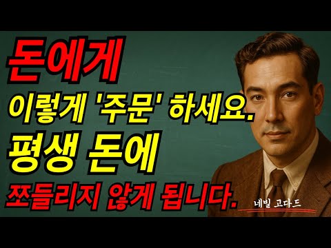 돈에게 이렇게 주문하세요.  모든 돈이 스스로 들어 옵니다.