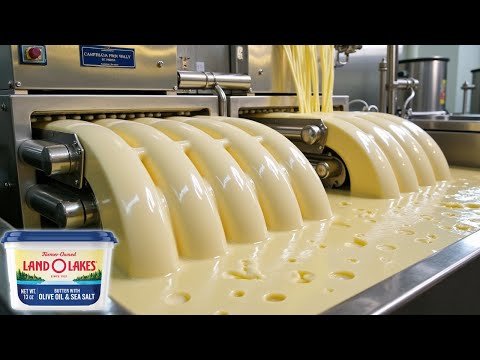 How Butter is Made in a Factory | The Process of Making Unsalted Butter in a Factory