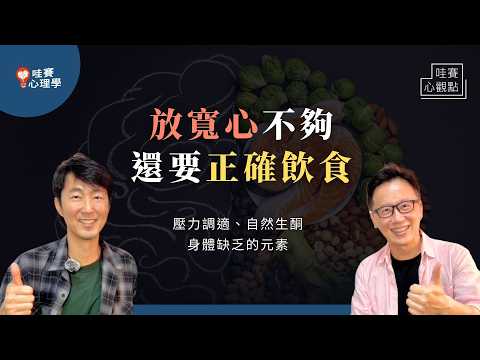 吃對東西，也能降低壓力！心累別硬撐，吃回大腦元素，讓每一天都精神飽滿！日常飲食X壓力調適｜哇賽心觀點（ft.馬大元精神科醫師 @drmdy ）