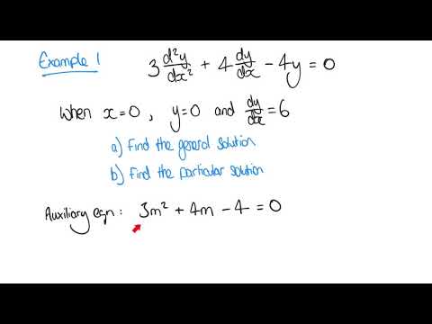 Solving Second Order Differential Equations