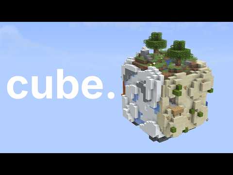 I Tried To Beat Minecraft On A Cube