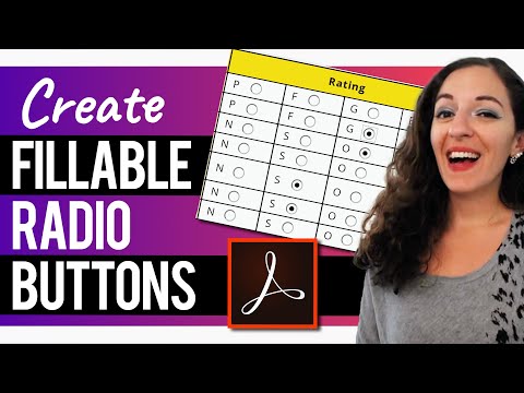 How to Use the Radio Buttons in Adobe Acrobat