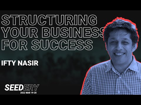 Structuring your business for success l Ifty Nasir, Founder & CEO of Vestd.