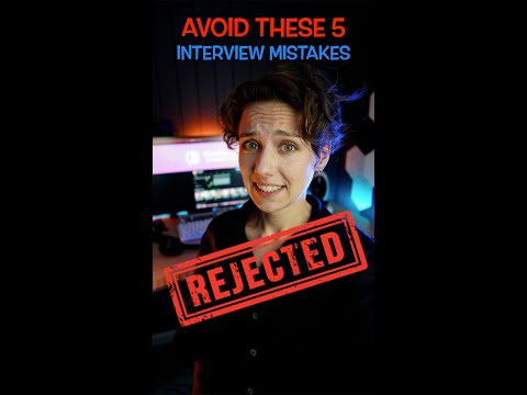 AVOID these 5 job interview MISTAKES | Software Engineer #shorts