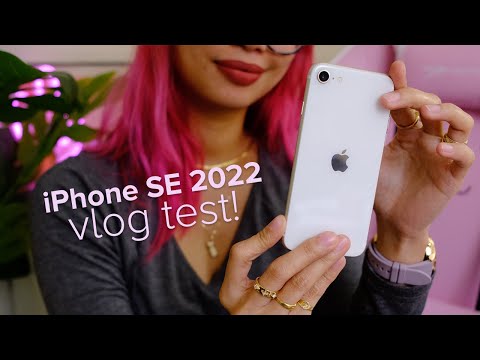 iPhone SE 2022 camera vlog test + battery test!