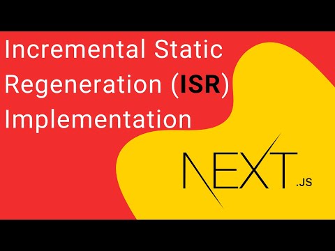How to implement Incremental Static Regeneration (ISR) in Next.js