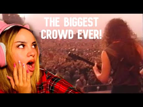 Finnish Girl Reacts to Metallica - Enter Sandman Live Moscow 1991 HD