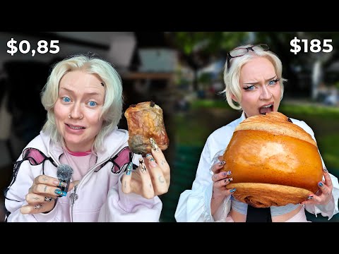 One day eating the most EXPENSIVE vs CHEAPEST food I can find (Paris Edition)