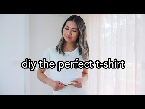 DIY The Perfect Tshirt 👕 Ultimate Beginner's Sewing Tutorial for how to DUPE your favourite top!