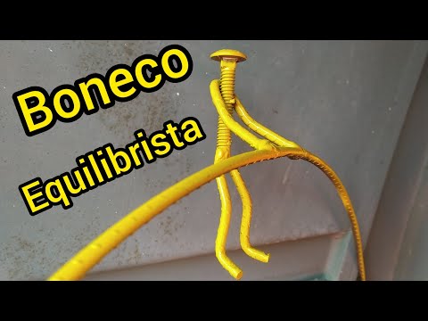 aprenda a fazer boneco equilibrista neste vídeo