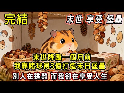 【完結/囤資】末世降臨一個月前 我靠賭球得3億打造末日堡壘 別人在逃難 而我卻在享受人生 #末日#末世#小說推文#囤貨#伴睡#一口氣看完#動漫 #爽文 #小說推薦 #懸疑 #動畫