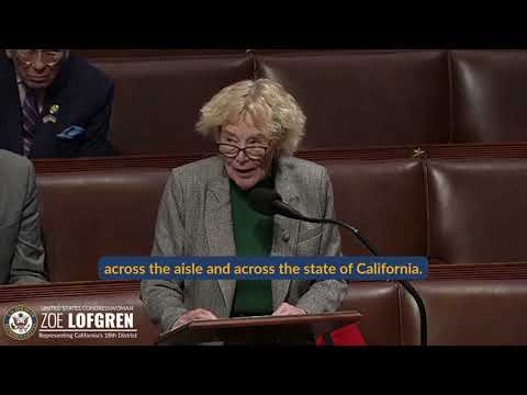 Lofgren Remembers Her Colleague Doug LaMalfa and Their Bipartisan Work Together