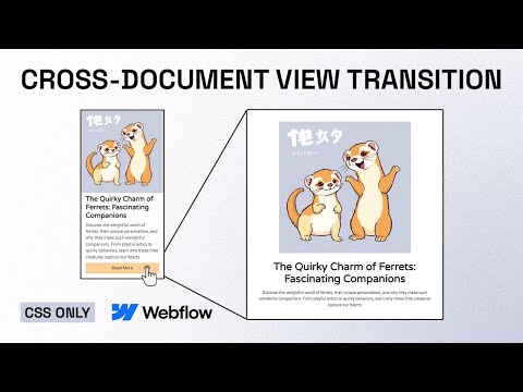 Powerful CSS-only Page Transitions with View Transitions