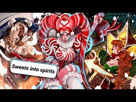 Turning HOLIDAY TREATS into folklore characters 🎄❄️✨ (CHARACTER DESIGN CHALLENGE)