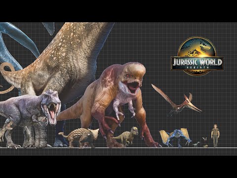 Dinosaurs Size Comparison 2025 | Jurassic Park and Jurassic World | Jurassic World Rebirth