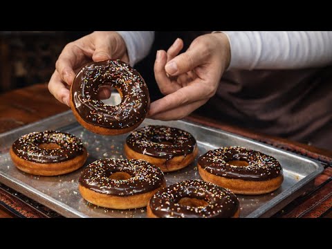 How to make chocolate donut at home | easy and delicious donuts recipe