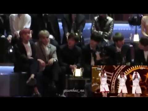 161202 BTS(방탄소년단) reaction to GFRIEND(여자친구) - ROUGH [Short Ver] @MAMA