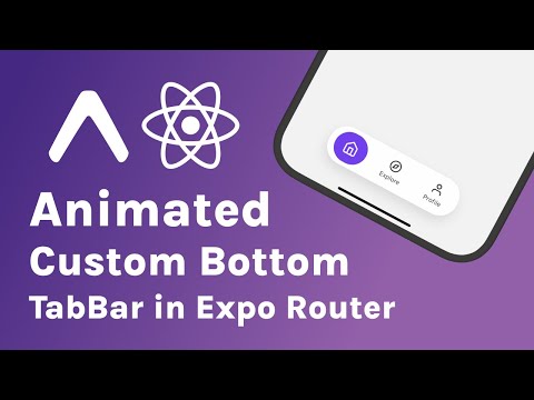 Custom Animated Bottom TabBar in React Native with Expo Router | React Native for Beginners