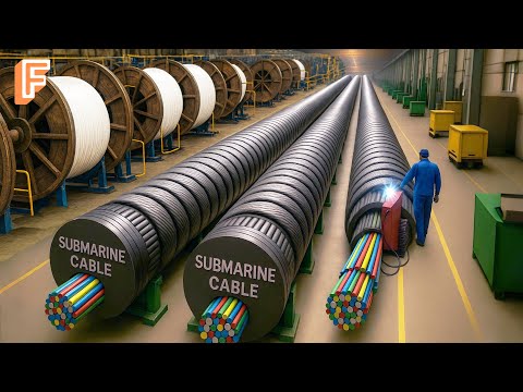 How Millions of Meters of Optical Fiber Cable Are Made – Fiber Optic Cable Mass Production Line