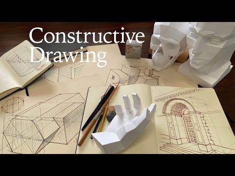 Constructive Drawing - How to Draw Intersecting Objects