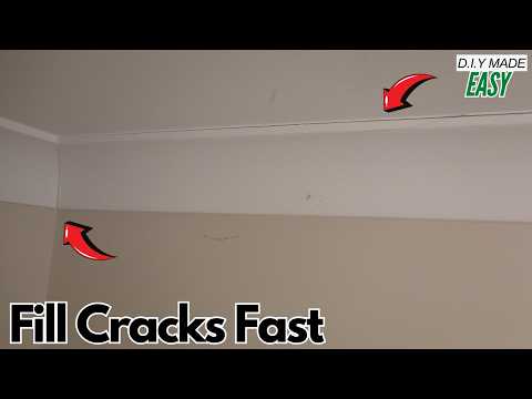 How to fill gaps and cracks - wall ceiling cornice coving