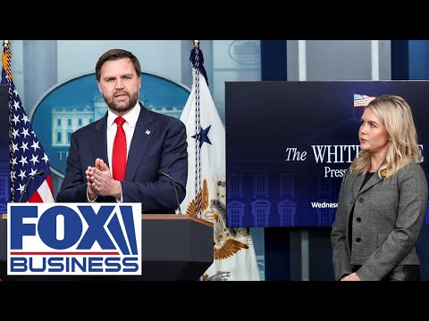 JD Vance, Karoline Leavitt speak on shutdown impact at White House