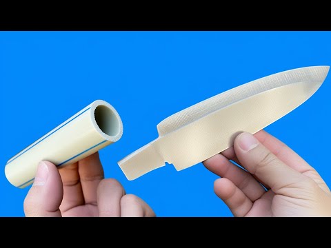 Don't Throw Away Your PVC Pipe! I Show You How To Make A Knife Handle Out Of PVC