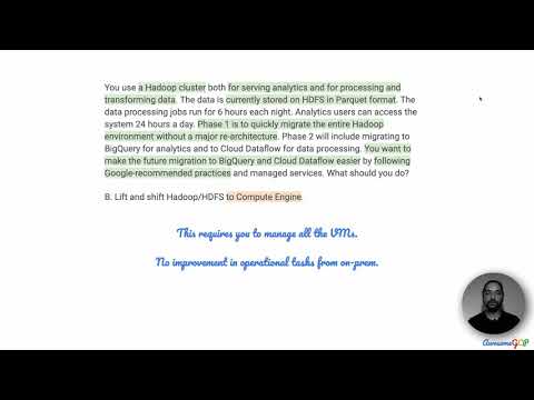 PDE-2 Quick, GCP Professional Data Engineer - Hadoop, HDFS, Dataproc, Cloud Storage