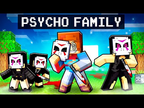 Having a PSYCHO Family In Minecraft!