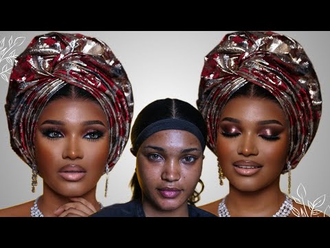 Flawless Nigerian Bridal Makeup Tutorial  #makeupturorial 