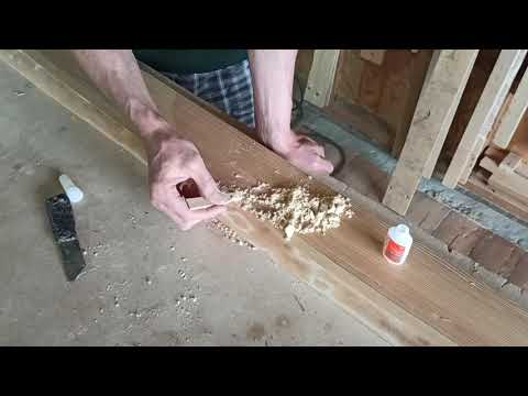 Заделка смоляных карманов в лиственнице. Часть 1.