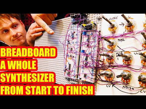 Building A Whole Analog Synthesizer voice From Start To Finish On Breadboard