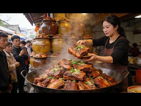 四川美女做坛肉,一半猪油一半肉,200一坛,不用冷藏两年不会坏【好食勇哥】