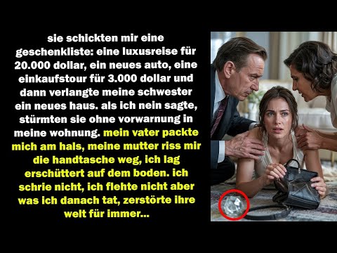 sie verlangten reise, auto, geld und ein haus für meine schwester – was ich tat, zerstörte alles