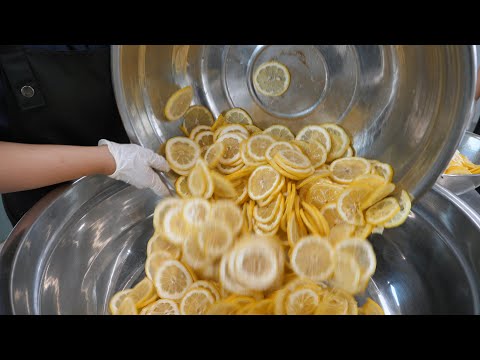 Making Warm Sugar Fruit Drinks in Korea