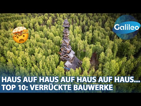 Mysterious tower house in the middle of nowhere!😳 - Top 10 Crazy Buildings