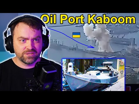 Update from Ukraine Wow! Ukraine Hit Ruzzian Oil Port with Drone Boats | Minus one more refinery
