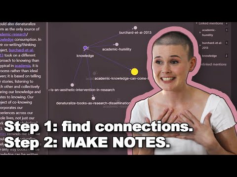 Thinking with your Zettelkasten 🧠 an intro to Obsidian’s local graph view