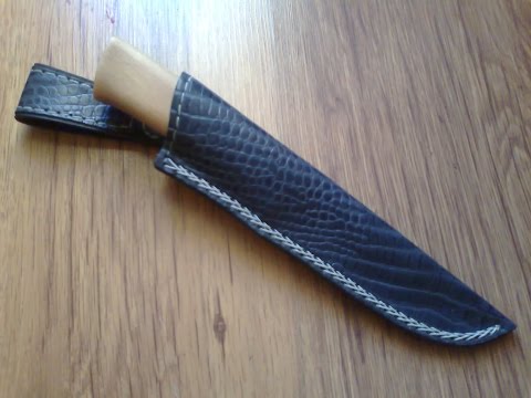 Ножны-книжка, шов "косичка".